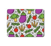 Tappetino scolapiatti per verdure, per bancone della cucina, divertente tappetino scolapiatti in gomma assorbente in stile cartone animato, tappetino scolapiatti primaverile in pelle PU per cucina