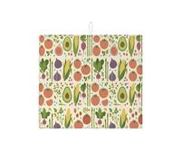 Tappetino scolapiatti per verdure per bancone della cucina, tappetino scolapiatti assorbente per frutta colorata, tappetino in microfibra fresco estivo per proteggere lo spazio di cottura, 40,6 x 45,7