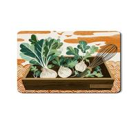 Tappetino scolapiatti per verdure, per cucina, rustico, verde, a foglia, assorbente, in gomma, scolapiatti in pelle sintetica per caffè, 30,5 x 50,8 cm