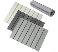 Tappetino scolapiatti pieghevole in diatomacea per bancone della cucina, assorbe rapidamente l'umidità e consente di risparmiare spazio quando non in uso (grigio scuro)