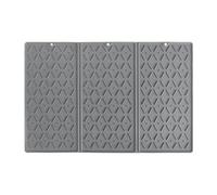 Tappetino scolapiatti pieghevole in silicone per bancone della cucina, grande, 61 x 40 cm, con superficie antiscivolo, resistente al calore e salvaspazio, grigio o nero