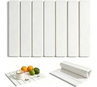 Tappetino scolapiatti pieghevole per bancone della cucina, 30 x 40 cm, super assorbente, pieghevole, salvaspazio, ad asciugatura rapida, tappetino da cucina in pietra diatomacea assorbente per piatti