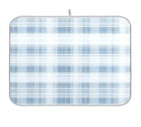 Tappetino scolapiatti quadrato bianco per cucina, tappetino scolapiatti da 45 x 61 cm
