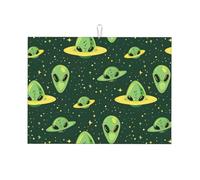 Tappetino Scolapiatti Resistente Al Calore Tappetino Per Asciugatura Ufo Antiscivolo Tappetini Lavandino Per Tavoli Cucina Posate 46X41cm