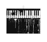 Tappetino scolapiatti retro musica pianoforte tasti assorbente tappetino scolapiatti per bancone della cucina tappetino scolapiatti tappetino scolapiatti tappetino scolapiatti tappetino scolapiatti
