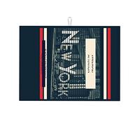 Tappetino scolapiatti retrò XL con illustrazione, poster con lettere ispiratrici, tappetino scolapiatti in silicone per piano di lavoro, piccolo, 16 x 18 pollici