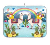 Tappetino scolapiatti reversibile per bancone della cucina, tappetino scolapiatti ad asciugatura rapida, 40,6 x 45,7 cm