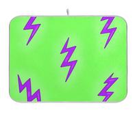 Tappetino scolapiatti riutilizzabile con graffiti verde fluorescente 18 x 24 rettangolare grande scolapiatti decorativo per la casa essenziale