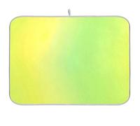 Tappetino scolapiatti riutilizzabile verde chiaro giallo sfumato 18x24 rettangolare grande scolapiatti stuoie decorativo per la casa essenziale