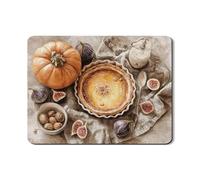 Tappetino scolapiatti rustico a forma di zucca per bancone della cucina, tappetino scolapiatti in gomma assorbente beige, tappetino scolapiatti autunnale in pelle PU per protezione bar 45,7 x 61 cm