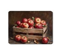 Tappetino scolapiatti rustico per bancone della cucina, in gomma assorbente vintage con frutta rossa, tappetino scolapiatti decorativo autunnale per bancone della cucina, 45,7 x 61 cm