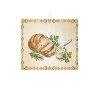 Tappetino scolapiatti rustico per bancone della cucina, tappetino assorbente vintage per scolapiatti da forno, tappetino scolapiatti in microfibra per erbe aromatiche, decorazione per bancone della