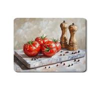 Tappetino scolapiatti rustico per bancone della cucina, tappetino in gomma assorbente rosso vintage, tappetino per asciugatura in pelle PU per caffetteria, 45,7 x 61 cm