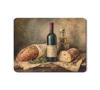 Tappetino scolapiatti rustico per bancone della cucina, tappetino in gomma assorbente vintage per pane e vino, comodo tappetino in pelle PU per asciugare la sala da pranzo, 45,7 x 61 cm