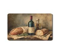 Tappetino scolapiatti rustico per bancone della cucina, tappetino in gomma assorbente vintage per pane e vino, comodo tappetino in pelle PU per asciugare la sala da pranzo, 30,5 x 50,8 cm