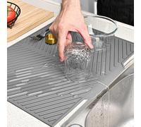 Tappetino Scolapiatti Silicone, 40×30Cm Tappetino Silicone Cucina Scolapiatti, P