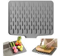 Tappetino Scolapiatti Silicone, Tappetino Scolapiatti Assorbente, Tappetino Assorbente Cucina, Resistente Al Calore, Antiscivolo, per Lavelli Da Cucina, Piani Di Lavoro Da Bagno (40 x 32,5 cm)