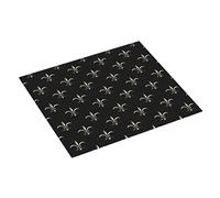 Tappetino Scolapiatti Silver Black Fleur De Lis Cucina Stuoia Reversibile Assorbente Tappetini Per Posate, Per Scolapiatti, Vetro, Lavello, 41x46cm