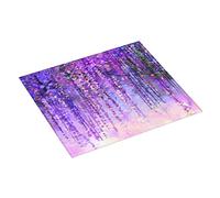Tappetino Scolapiatti Spring Purple Violet Flowers Wisteria Tappetino Di Drenaggio Lavabile Multifunzione Tovaglietta, Per Soggiorno, Caffetteria, Tazza, 41x46cm