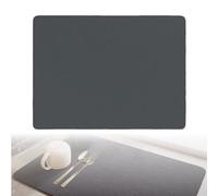 Tappetino Scolapiatti Super Assorbente 50x40 cm, Ideale per Cucina, Macchine da Caffè e Bar, Antiscivolo e Facile da Pulire, Accessorio Essenziale per la Cucina Moderna - Grigio Scuro