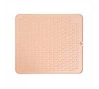 Tappetino Scolapiatti Tappetino di drenaggio in silicone for cucina, tappetino for asciugatura stoviglie, for scongelamento carne e pesce, tovaglietta, sottobicchiere, for del bagno(Pink,M 45X40CM)
