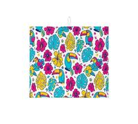 Tappetino scolapiatti tropicale per bancone della cucina, tappetino assorbente colorato tucano, tappetino scolapiatti in microfibra divertente per l'estate, protezione per bar, 40,6 x 45,7 cm