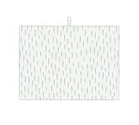 Tappetino scolapiatti verde chiaro, disegnato a mano, grafica semplice per cameretta dei bambini (6) Tappetino scolapiatti resistente al calore, piccolo, 16 x 18 pollici