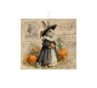 Tappetino scolapiatti vintage a forma di coniglio, per bancone della cucina, rustico autunnale, assorbente, tappetino scolapiatti in microfibra, accogliente tappetino per asciugare il bancone della