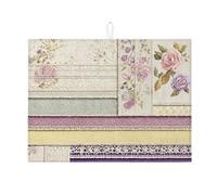 Tappetino scolapiatti vintage floreale per bancone della cucina, elegante tappetino assorbente viola floreale scolapiatti tappetino romantico in microfibra per decorazione bancone cucina 45,7 x 61 cm