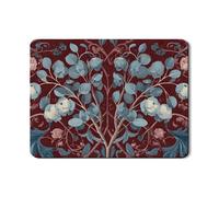 Tappetino scolapiatti vintage floreale per bancone della cucina, tappetino scolapiatti in gomma assorbente con rosa blu, tappetino scolapiatti autunnale in pelle PU per protezione bar 45,7 x 61 cm