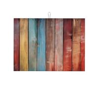 Tappetino scolapiatti vintage in legno a righe, assorbente, per bancone della cucina, tappetino scolapiatti antiscivolo, 45,7 x 61 cm