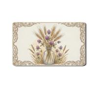 Tappetino scolapiatti vintage rustico floreale per bancone della cucina, tappetino in gomma assorbente per scolapiatti in stile fattoria per bancone della cucina, protezione da bar, 30,5 x 50,8 cm