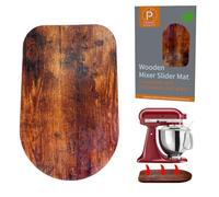 Tappetino scorrevole in legno per Kitchen Aid 4.5/5Qt Stand Mixer con 4 utensili da cucina in silicone