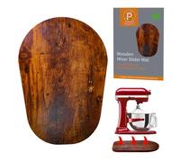 Tappetino scorrevole in legno per Kitchen Aid 6/7/8Qt Stand Mixer con 4 utensili da cucina in silicone