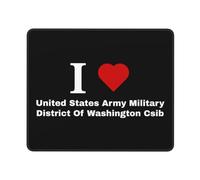 Tappetino Scrivania Amo Il Distretto Militare dell'Esercito degli Stati Uniti del CSIB Grande Desk Mat Confortevole Mouse Mat per Computer Gaming Laptop 25X30Cm