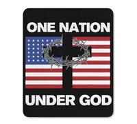 Tappetino Scrivania Bandiera Americana d'Epoca Una Nazione sotto Dio Waterproof Desk Mat Lavabile Mouse Mat per Mac Pc Computer Portatile 25X30Cm