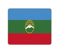 Tappetino Scrivania Bandiera della Karačaj-Circassia Multifunzione Desk Mat Lavabile Mouse Mat per Computer Portatile Gaming Laptop 25X30Cm