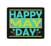 Tappetino Scrivania Buon Primo Maggio Grande Mouse Pad Waterproof Mouse Mat per Computer Gaming Computer Portatile 25X30Cm