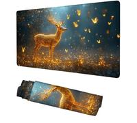Tappetino Scrivania cervo, Tappetino Gaming 700x400x3mm Mouse Pad Il sogno Tappeto Mouse, Accessori Gaming, Ufficio Accessori, Migliora la Precisione e la Velocità, per Ufficio e Casa f-237