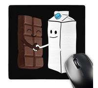 Tappetino Scrivania Cioccolato Incontra Latte, Cibo Divertente, Design del Pasto Portatile Desk Mat Grande Mouse Mat per Computer Gaming Computer Portatile 25X30Cm