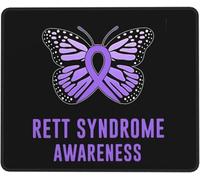 Tappetino Scrivania Consapevolezza della Sindrome di Rett Grande Mouse Mat Multifunzione Mouse Pad per Computer Pc Gaming 25X30Cm