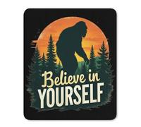 Tappetino Scrivania Credi in Te Stesso Bigfoot Sunset Sasquatch Grande Desk Mat Portatile Mouse Mat per Computer Computer Portatile Mac 25X30Cm
