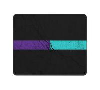 Tappetino Scrivania Effetto Trama Sottile Bandiera Viola Verde Acqua Pulire Mouse Pad Confortevole Desk Mat per Computer Pc Gaming 25X30Cm