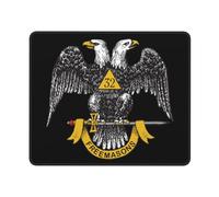 Tappetino Scrivania Freemasonry And Scottish Rite Durevole Mouse Mat Confortevole Mousepad per Ufficio Gaming Mac 10X12In
