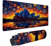Tappetino Scrivania Grande - 100x50cm, colore Tappetino Mouse Gaming 0-z57 | Mouse Pad per Computer con Base in Gomma Antiscivolo, Scorrimento Facile, Migliora Precisione e Velocità, architettura