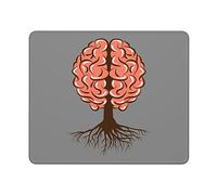 Tappetino Scrivania Il Cervello Umano Ha Radici Come Un Albero Scorrimento Facile Mouse Pad Pulire Mouse Mat per Pc Mac Gaming 25X30Cm