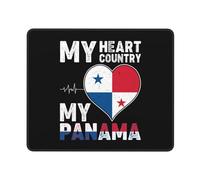 Tappetino Scrivania Il Mio Cuore, Il Mio Paese, Il Mio Panama Grande Mouse Mat Waterproof Desk Mat per Pc Computer Portatile Ufficio 25X30Cm