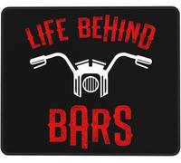 Tappetino Scrivania La Vita Dietro Le Sbarre del Motociclista Confortevole Desk Mat Waterproof Mouse Mat per Pc Computer Laptop 25X30Cm