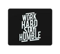 Tappetino Scrivania Lavora Duro per Rimanere Umile Multifunzione Mouse Mat Portatile Desk Mat per Mac Laptop Computer 25X30Cm