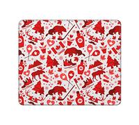 Tappetino Scrivania Modello Senza Soluzione di continuità di Loghi Canadesi Confortevole Desk Mat Multifunzione Mouse Mat per Gaming Pc Computer 25X30Cm